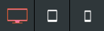 Icons for desktop, tablet, and mobile in a horizontal row